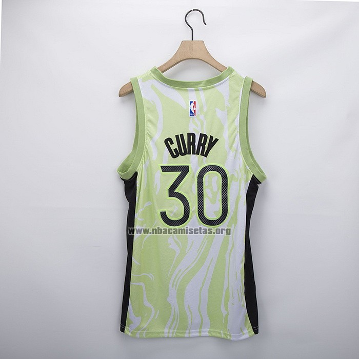 Camiseta Golden State Warriors Stephen Curry NO 30 Fashion Royalty Verde